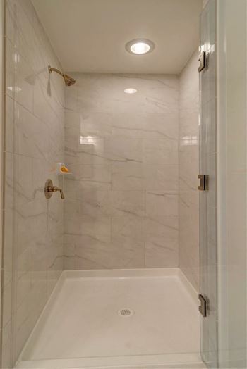 Stand Up Showers w/Frameless Glass Doors at Northshore Austin, Austin, TX